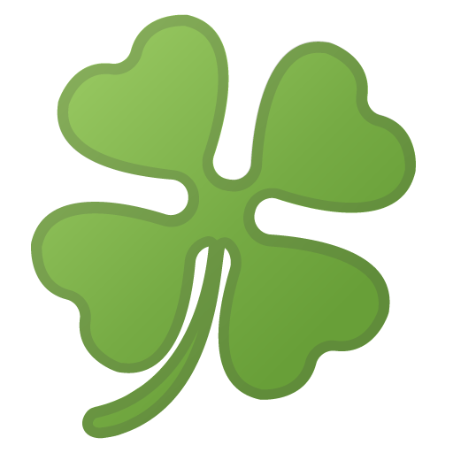 Four Leaf Clover as drawn by Google in Android 11.0