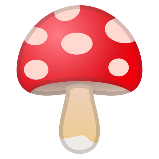 Mushroom as drawn by Google in Android 11.0