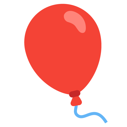 Balloon as drawn by Google in Android 11.0