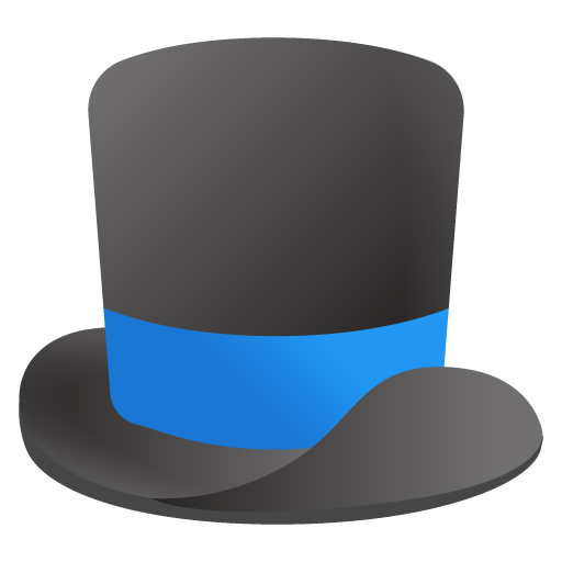 Top Hat as drawn by Google in Android 11.0
