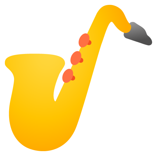 Saxophone as drawn by Google in Android 11.0
