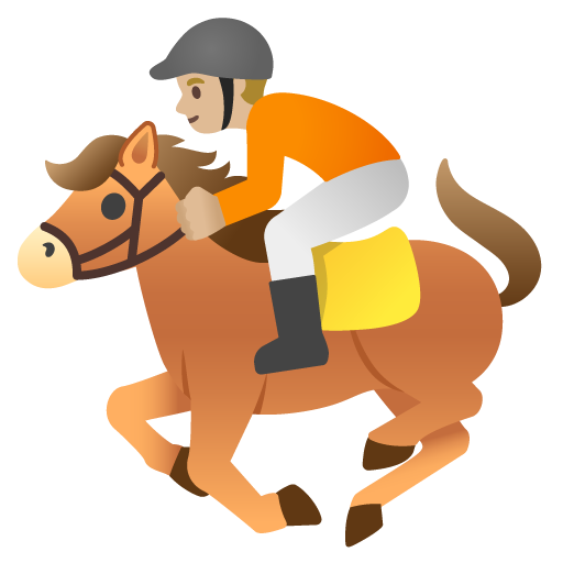 Horse Racing: Medium-Light Skin Tone, the previous design