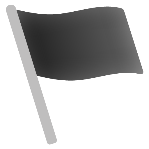 Black Flag as drawn by Google in Android 11.0
