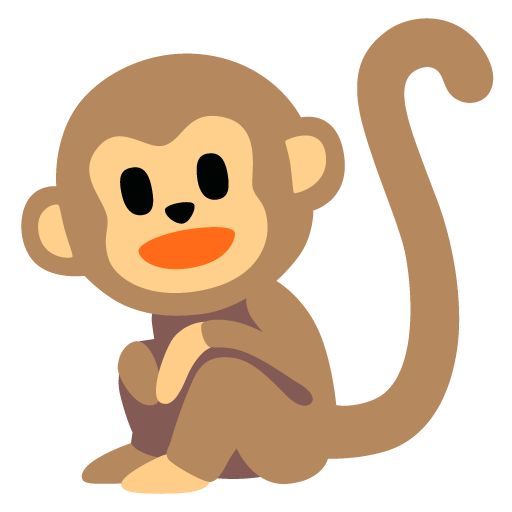 Monkey as drawn by Google in Android 11.0