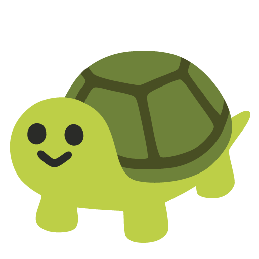 Schildkröte as drawn by Google in Android 11.0
