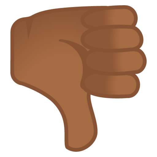 Thumbs Down: Medium-Dark Skin Tone, the previous design