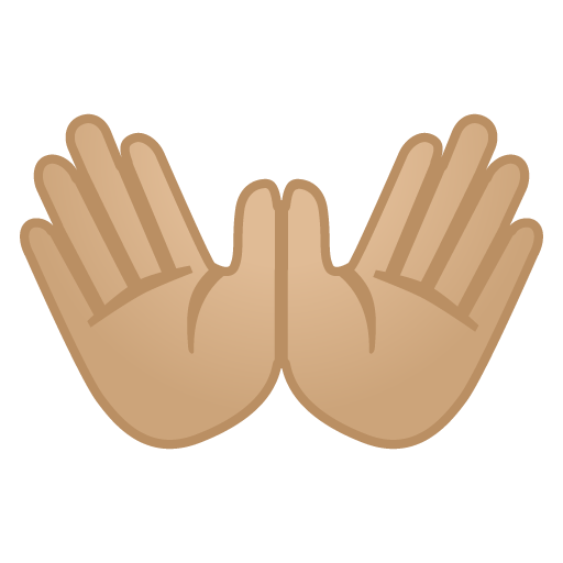 Open Hands: Medium-Light Skin Tone, the previous design