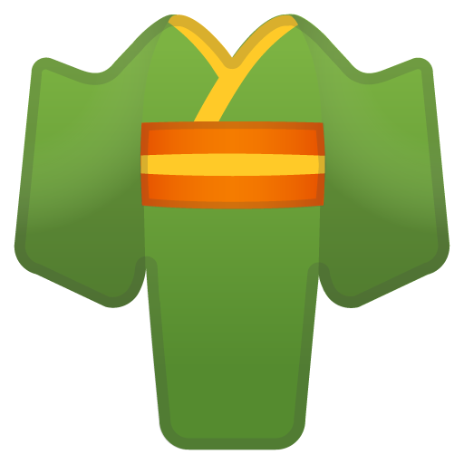 Kimono as drawn by Google in Android 11.0