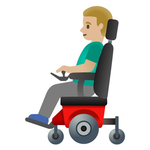 Man in Motorized Wheelchair: Medium-Light Skin Tone, the previous design