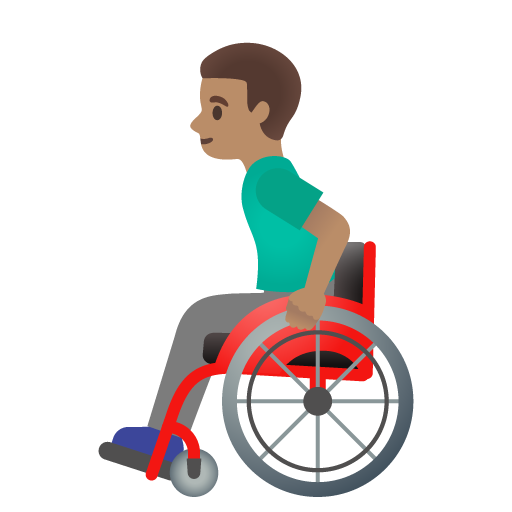 Man in Manual Wheelchair: Medium Skin Tone, the previous design