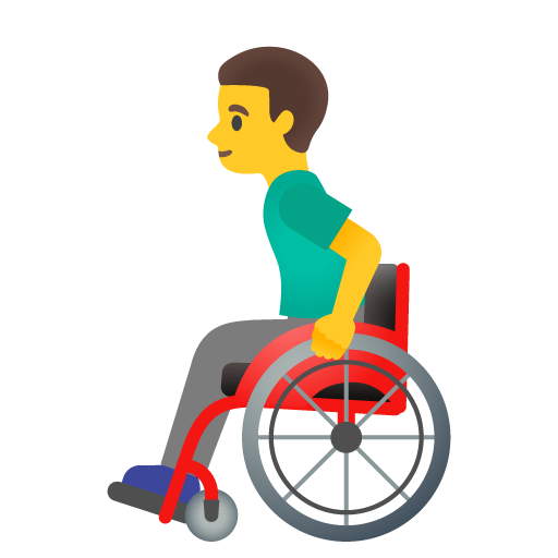 Man in Manual Wheelchair, the previous design