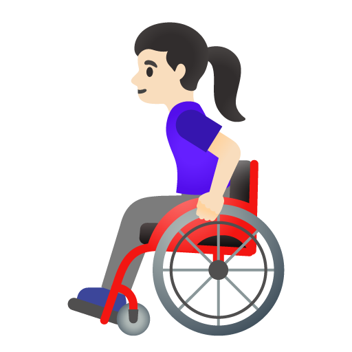 Woman in Manual Wheelchair: Light Skin Tone, the previous design