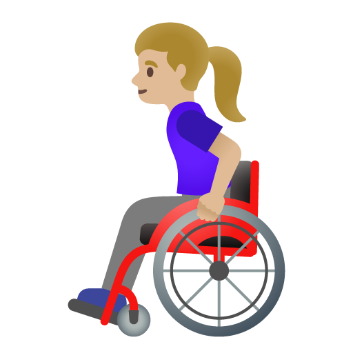 Woman in Manual Wheelchair: Medium-Light Skin Tone, the previous design