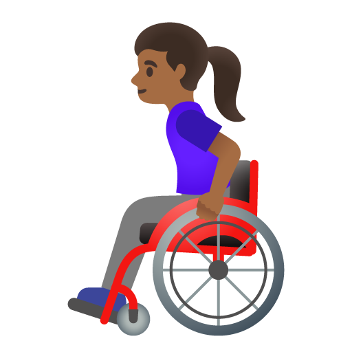 Woman in Manual Wheelchair: Medium-Dark Skin Tone, the previous design
