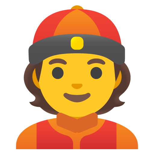Person with Skullcap as drawn by Google in Android 11.0