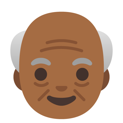 Old Man: Medium-Dark Skin Tone, the design in this release