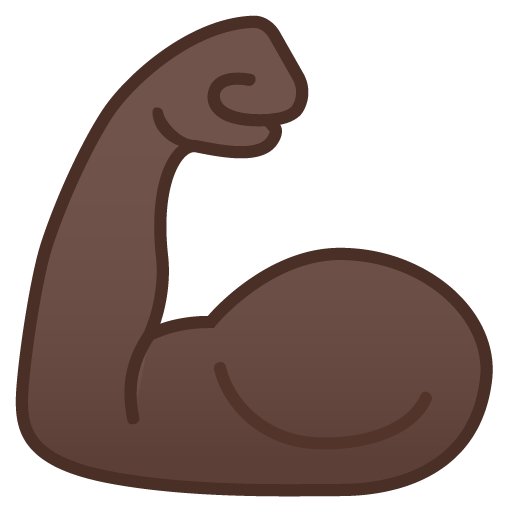 Flexed Biceps: Dark Skin Tone, the previous design