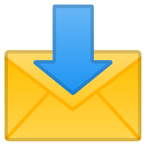 Envelope with Arrow as drawn by Google in Android 11.0