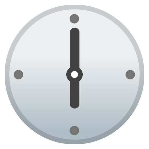 Six O’clock as drawn by Google in Android 11.0