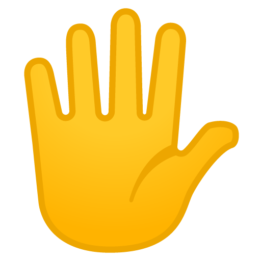 Hand with Fingers Splayed, the previous design