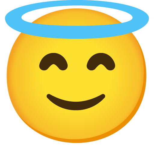 Smiling Face with Halo, the design in this release