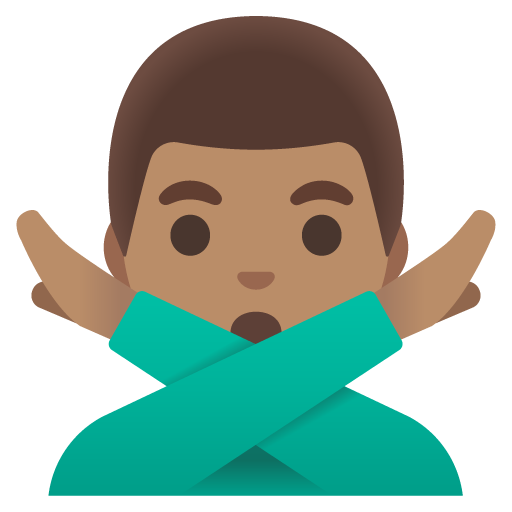 Man Gesturing NO: Medium Skin Tone, the design in this release