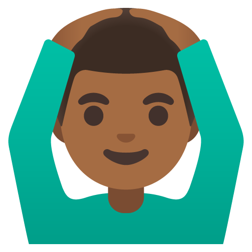Man Gesturing OK: Medium-Dark Skin Tone, the design in this release