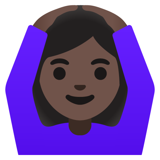 Woman Gesturing OK: Dark Skin Tone, the design in this release