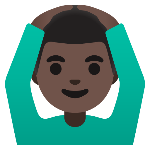 Man Gesturing OK: Dark Skin Tone, the design in this release