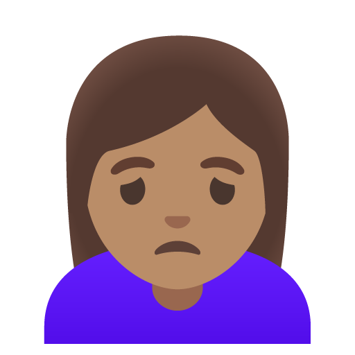 Woman Frowning: Medium Skin Tone, the design in this release