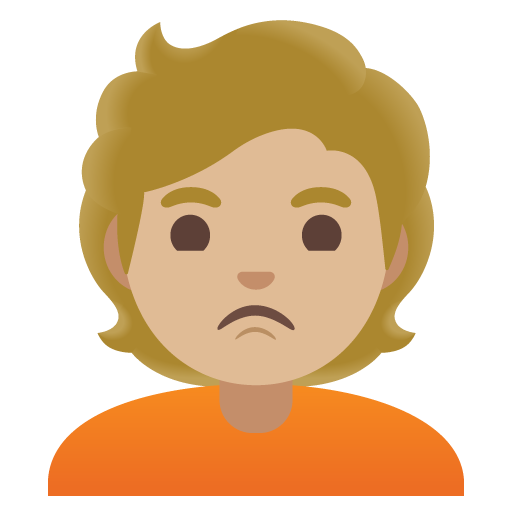 Person Pouting: Medium-Light Skin Tone, the previous design