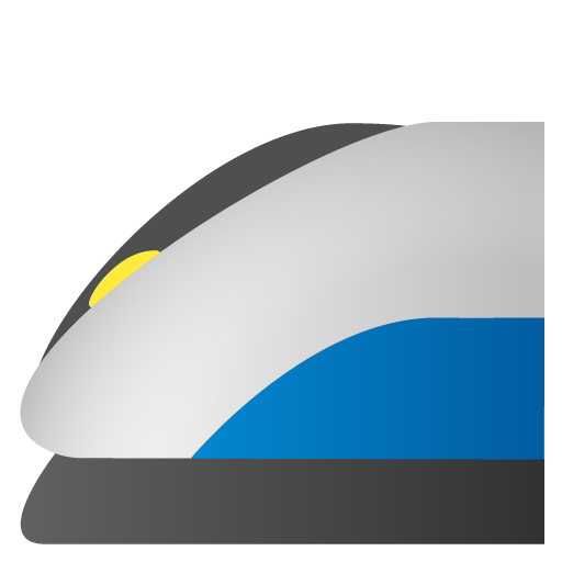 High-Speed Train as drawn by Google in Android 11.0