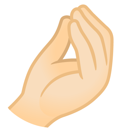 Pinched Fingers: Light Skin Tone, the design in this release