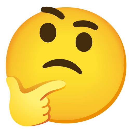 Thinking Face as drawn by Google in Android 11.0
