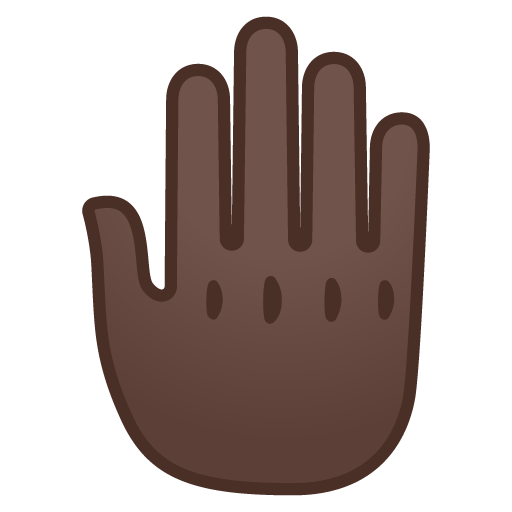 Raised Back of Hand: Dark Skin Tone, the previous design