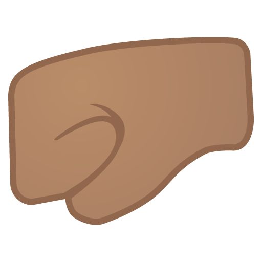 Left-Facing Fist: Medium Skin Tone, the previous design