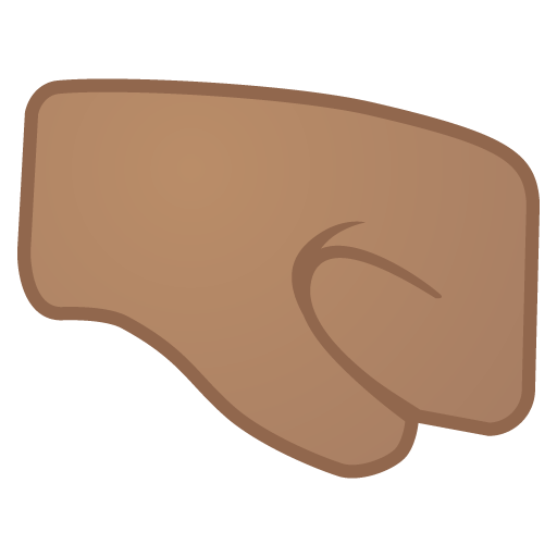 Right-Facing Fist: Medium Skin Tone, the previous design