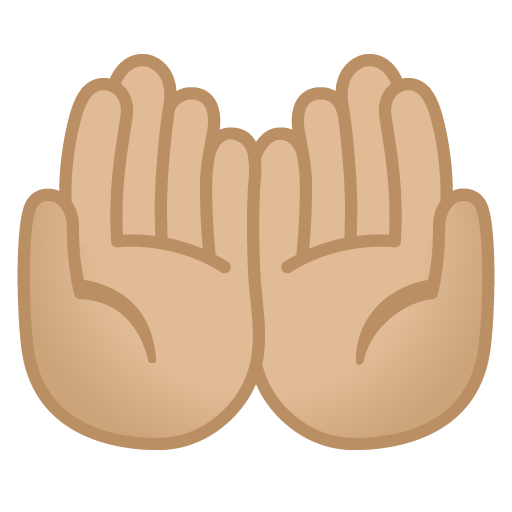 Palms up Together: Medium-Light Skin Tone, the previous design