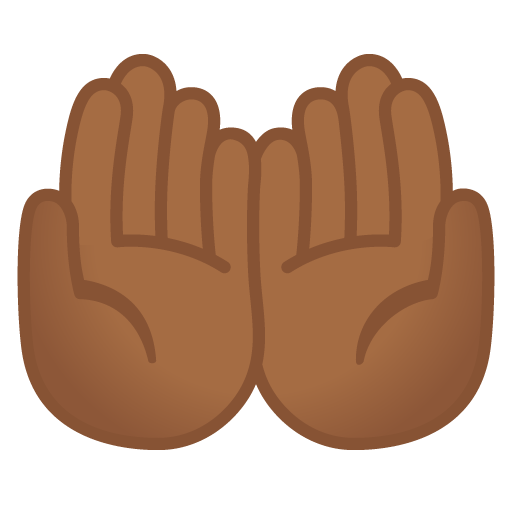 Palms up Together: Medium-Dark Skin Tone, the previous design