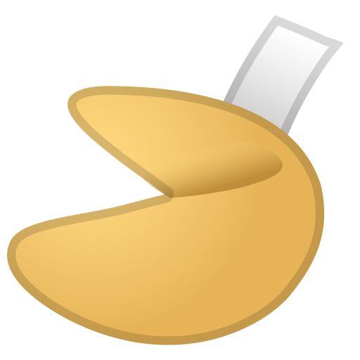 Glückskeks as drawn by Google in Android 11.0