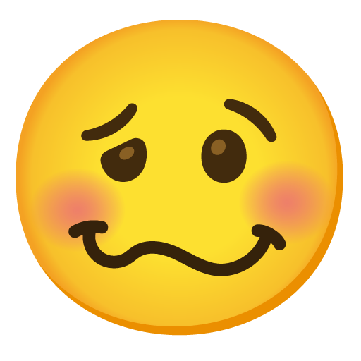Schwindeliges Gesicht as drawn by Google in Android 11.0