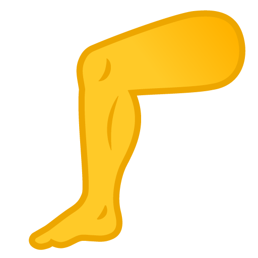Leg as drawn by Google in Android 11.0