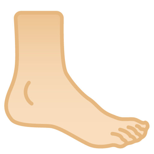 Foot: Light Skin Tone, the previous design
