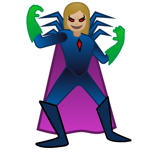 Woman Supervillain: Medium-Light Skin Tone, the previous design