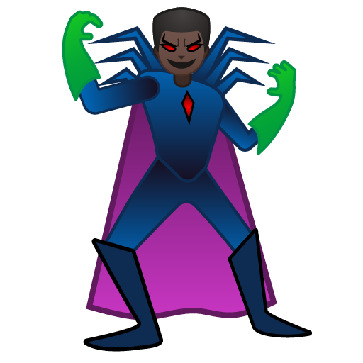 Man Supervillain: Dark Skin Tone, the previous design