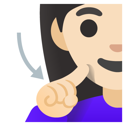 Deaf Woman: Light Skin Tone, the design in this release
