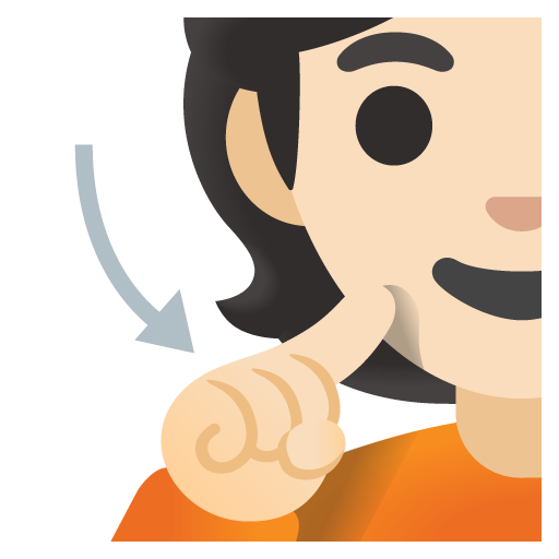 Deaf Person: Light Skin Tone, the design in this release