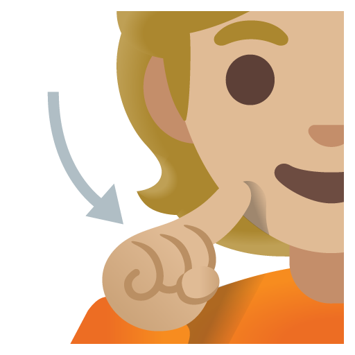 Deaf Person: Medium-Light Skin Tone, the design in this release