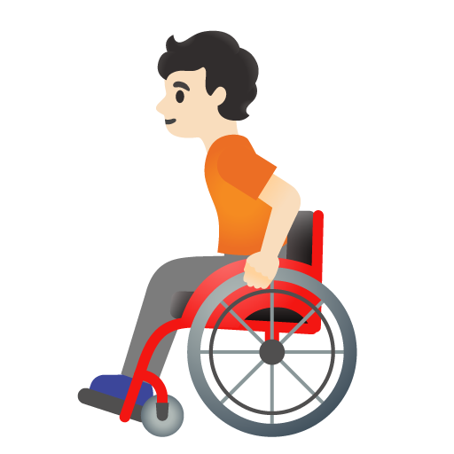 Person in Manual Wheelchair: Light Skin Tone, the previous design