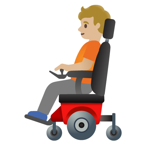 Person in Motorized Wheelchair: Medium-Light Skin Tone, the previous design